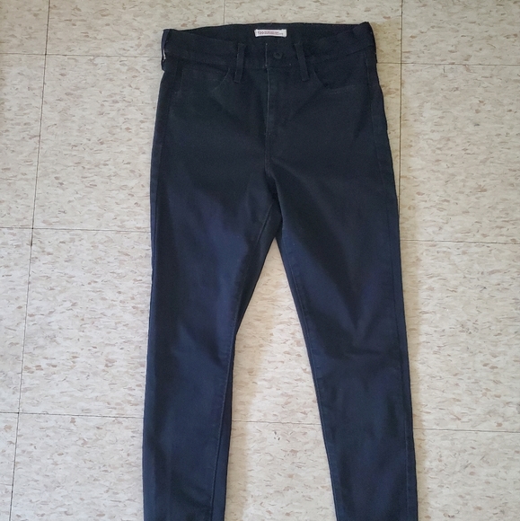 Levi's Premium 720 High Rise Super Skinny Black Jeans - Picture 1 of 7